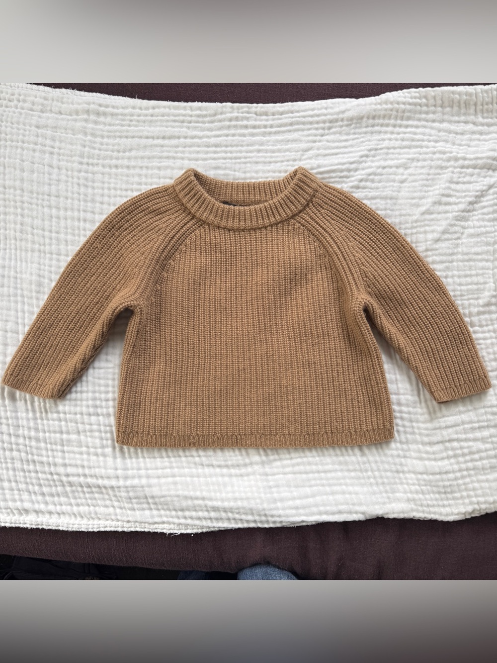 Jenni Kayne Baby Wool Cashmere Fisherman Sweater 12-18M